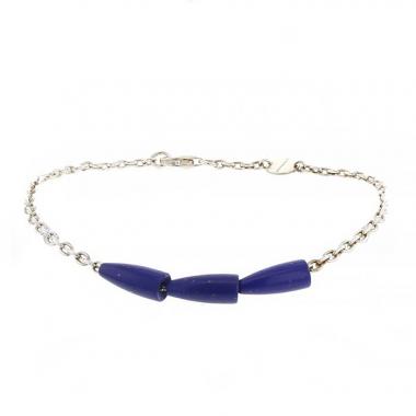 Bracelet Vhernier Calla en argent et lapis-lazuli