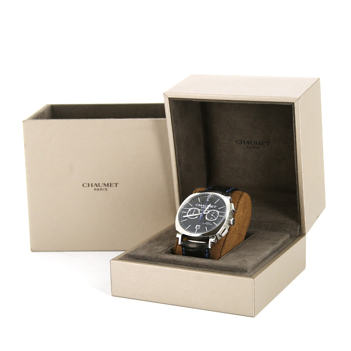 Chaumet Dandy watch in stainless steel Ref:  1229 Circa  2010 - Detail D2