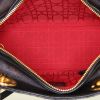 Dior Lady Dior medium model bag worn on the shoulder or carried in the hand in black leather cannage - Detail D3 thumbnail
