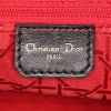 Dior Lady Dior medium model bag worn on the shoulder or carried in the hand in black leather cannage - Detail D4 thumbnail