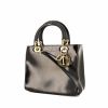 Dior Lady Dior medium model bag worn on the shoulder or carried in the hand in black - 00pp thumbnail