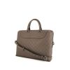 Louis Vuitton Avenue Soft shoulder bag in grey checkerboard print leather - 00pp thumbnail