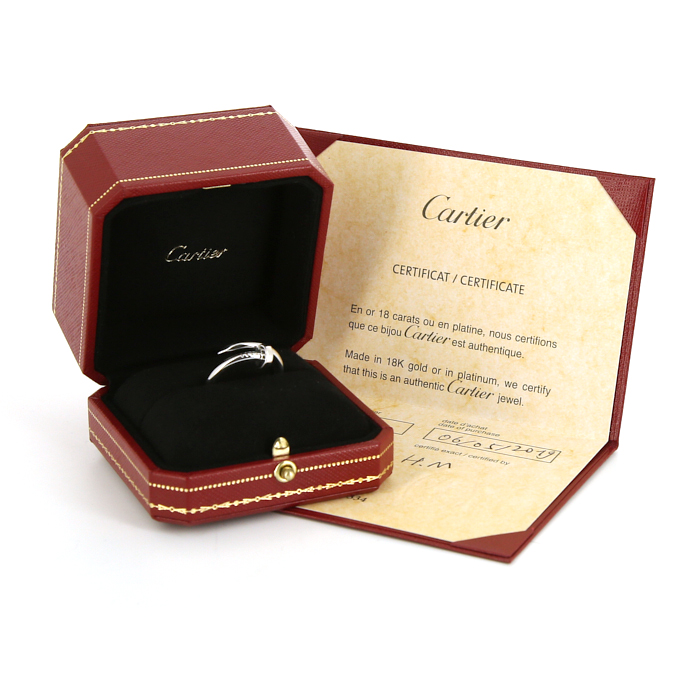 Anello Cartier Juste un clou in oro bianco - Detail D2