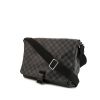 Louis Vuitton Messenger Voyager shoulder bag in damier graphite canvas and black leather - 00pp thumbnail