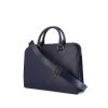 Dior Abeille briefcase in blue leather - 00pp thumbnail