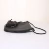 Saint Laurent Jen Flat Bucket shoulder bag in black leather - Detail D4 thumbnail