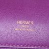 Pochette Hermès Kelly Cut en cuir Swift violet Anemone - Detail D3 thumbnail