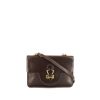 Bolso Hermès Sandrine en cuero box marrón - 360 thumbnail