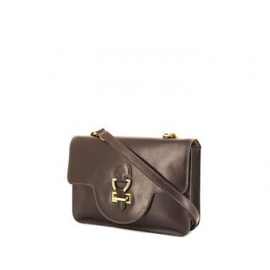 Hermès Sandrine bag in brown box leather