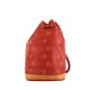 Louis Vuitton America's Cup travel bag in orange logo canvas and natural leather - 360 thumbnail
