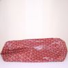 Shopping bag Goyard Saint-Louis modello grande in tela monogram cerata rossa e pelle rossa - Detail D4 thumbnail