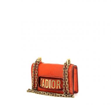 thumb dior j adior handbag in orange leather