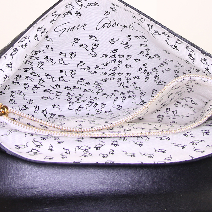 Louis Vuitton shoulder bag in white and brown epi leather and black monogram leather - Detail D3