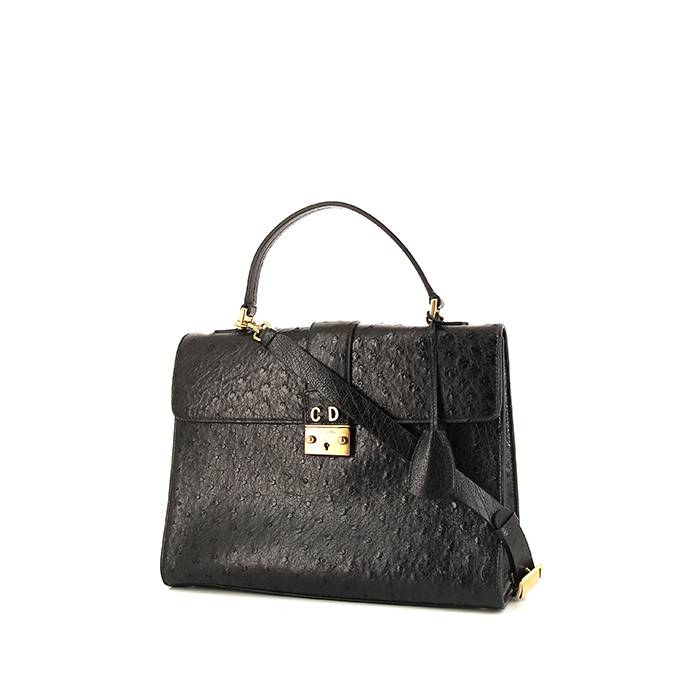 Christian Dior Oblique DiorAddict Flap Bag Black  STYLISHTOP