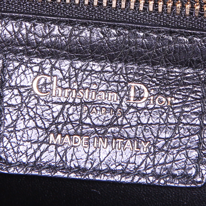 Borsa a tracolla Dior Dioraddict in struzzo nero - Detail D4
