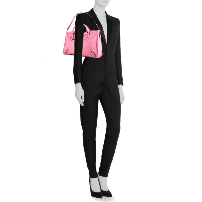 Borsa Balenciaga Classic City in pelle rosa - Detail D2