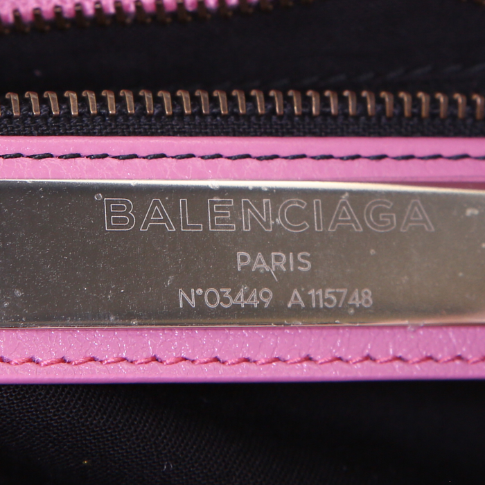 Borsa Balenciaga Classic City in pelle rosa - Detail D4