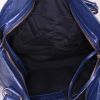 Borsa Balenciaga Velo in pelle blu - Detail D3 thumbnail