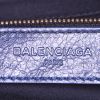 Sac à main Balenciaga Velo en cuir bleu - Detail D4 thumbnail