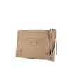 Balenciaga Blackout city pouch in beige leather - 00pp thumbnail