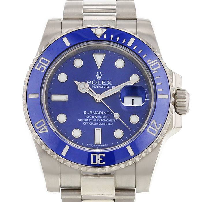 Montre Rolex Submariner Date en or blanc Ref :  116619 Vers  2008