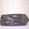 Sac cabas Goyard Saint-Louis grand modèle en toile monogram enduite noire et cuir noir - Detail D4 thumbnail