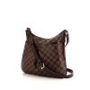Louis Vuitton Bloomsbury shoulder bag in ebene damier canvas and brown - 00pp thumbnail