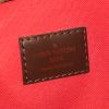 Borsa a tracolla Louis Vuitton Bloomsbury in tela cerata con motivo a scacchi ebano e pelle lucida marrone - Detail D3 thumbnail