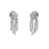 Flexible Vintage pendants earrings in white gold and diamonds - 00pp thumbnail