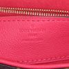 Bolso de mano Louis Vuitton Pallas Chain en lona Monogram marrón y cuero rojo - Detail D4 thumbnail