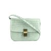 Bolso bandolera Céline Classic Box en cocodrilo azul Lagon - 360 thumbnail