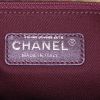 Chanel Messenger Graffiti large model shoulder bag in khaki, pink and yellow canvas and brown leather - Detail D3 thumbnail