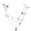 Poiray long necklace in white gold,  pearls and tourmaline - 00pp thumbnail
