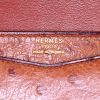 Hermès pouch in gold ostrich leather - Detail D3 thumbnail