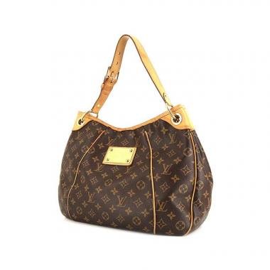 Louis Vuitton Galliera small model handbag in brown monogram canvas and natural leather
