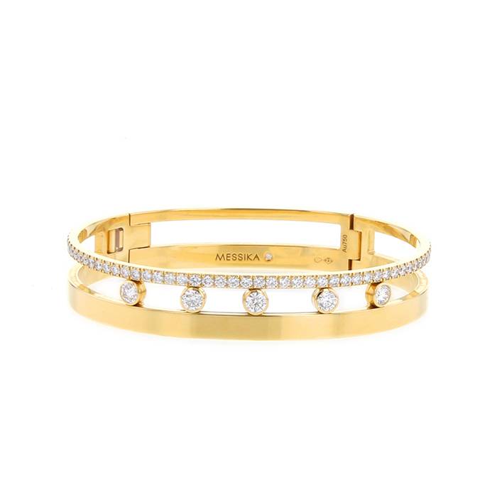 Messika Move Noa PM 1/10ctw Diamond Rose Gold Bangle Bracelet | REEDS  Jewelers
