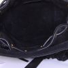 Saint Laurent Emmanuelle shoulder bag in black suede - Detail D3 thumbnail