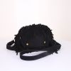 Saint Laurent Emmanuelle shoulder bag in black suede - Detail D5 thumbnail