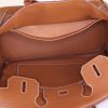 Hermes Birkin 30 cm handbag in gold leather taurillon clémence - Detail D2 thumbnail