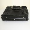 Dior Dior Soft shopping bag in black patent leather and black leather - Detail D4 thumbnail