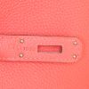 Borsa Hermes Birkin 35 cm in pelle togo rosso Pivoine - Detail D4 thumbnail
