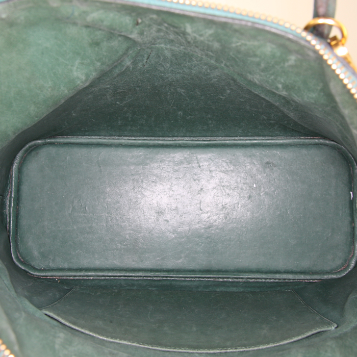 Borsa Hermes Bolide modello grande in pelle Fjord verde - Detail D3
