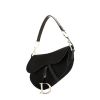 Dior Saddle handbag in black monogram canvas Oblique and black patent leather - 00pp thumbnail