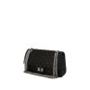 Chanel 2.55 handbag in black satin - 00pp thumbnail