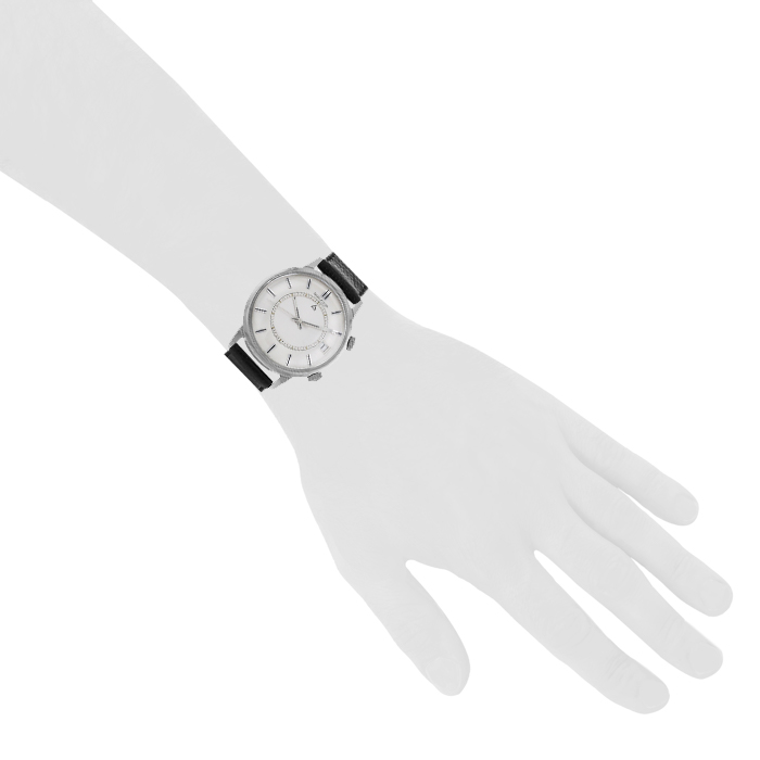 Jaeger-LeCoultre Memovox watch in stainless steel Circa  1960 - Detail D1