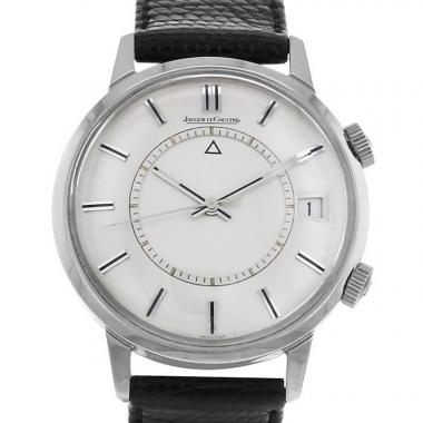 Jaeger-LeCoultre Memovox watch in stainless steel Circa  1960