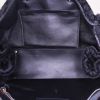Balenciaga Papier A4 shopping bag in black sheepskin and black leather - Detail D3 thumbnail
