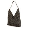 Fendi Zucca handbag in brown logo canvas and brown leather - 00pp thumbnail