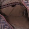 Fendi Zucca handbag in brown logo canvas and brown leather - Detail D2 thumbnail
