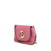 Gucci 1973 shoulder bag in pink grained leather - 00pp thumbnail